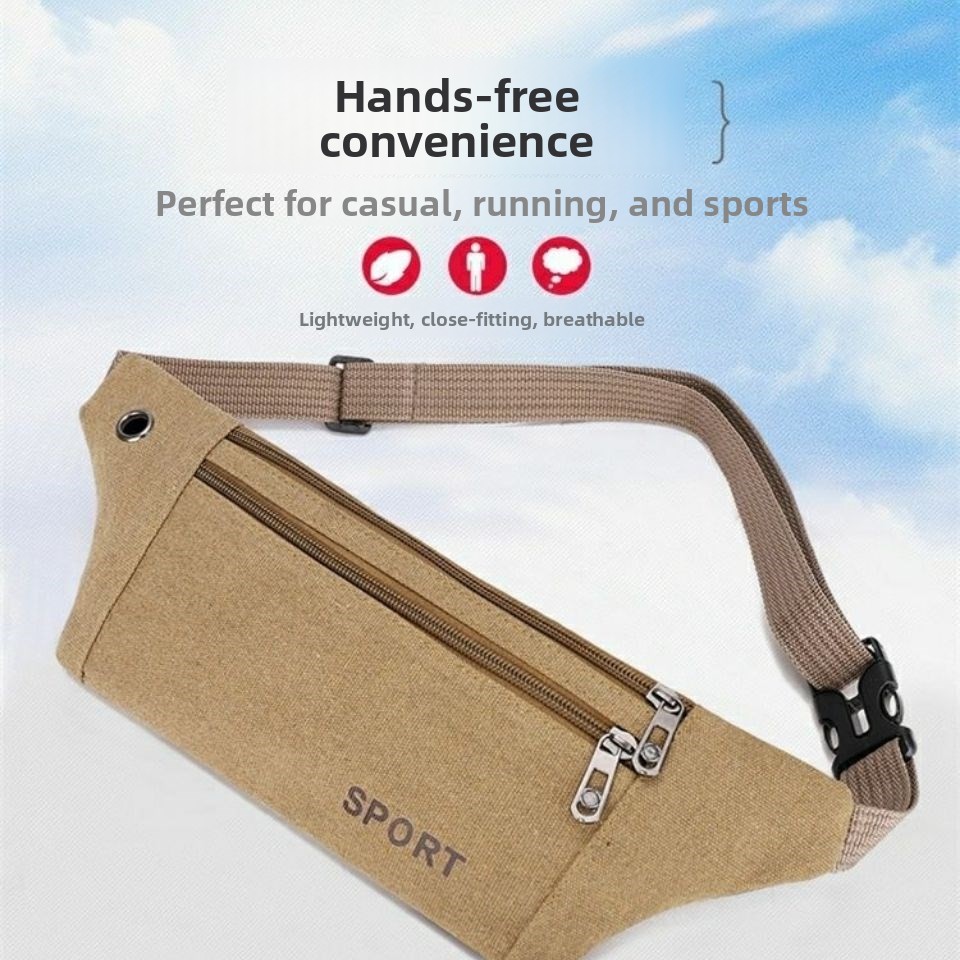 Leather Work Bag - Sac banane multifonctionnel décontracté pour homme,