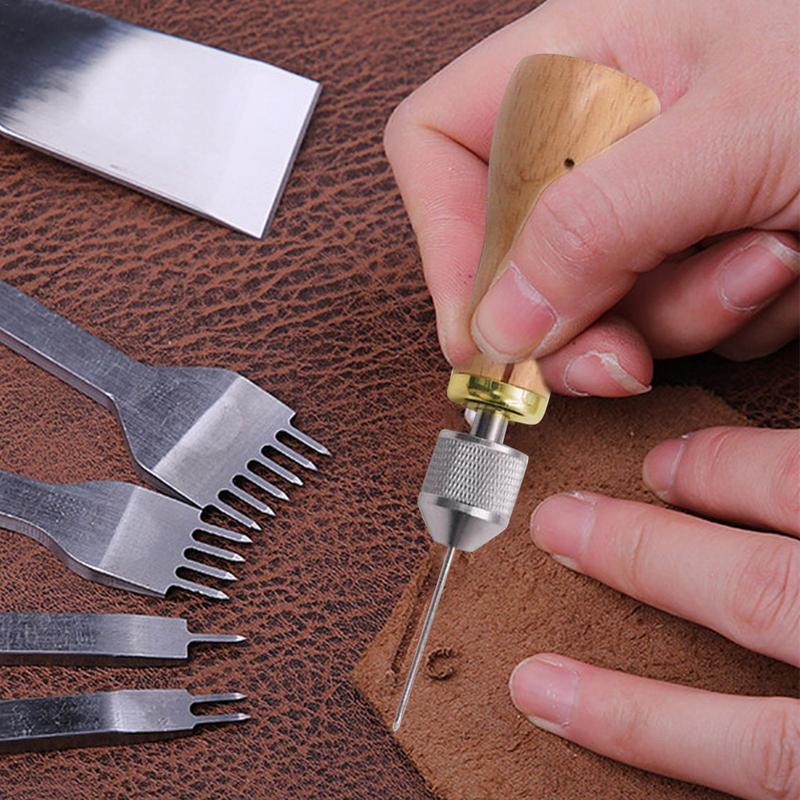 Beginner Leatherwork Kit - Kit d'outils de travail du cuir,