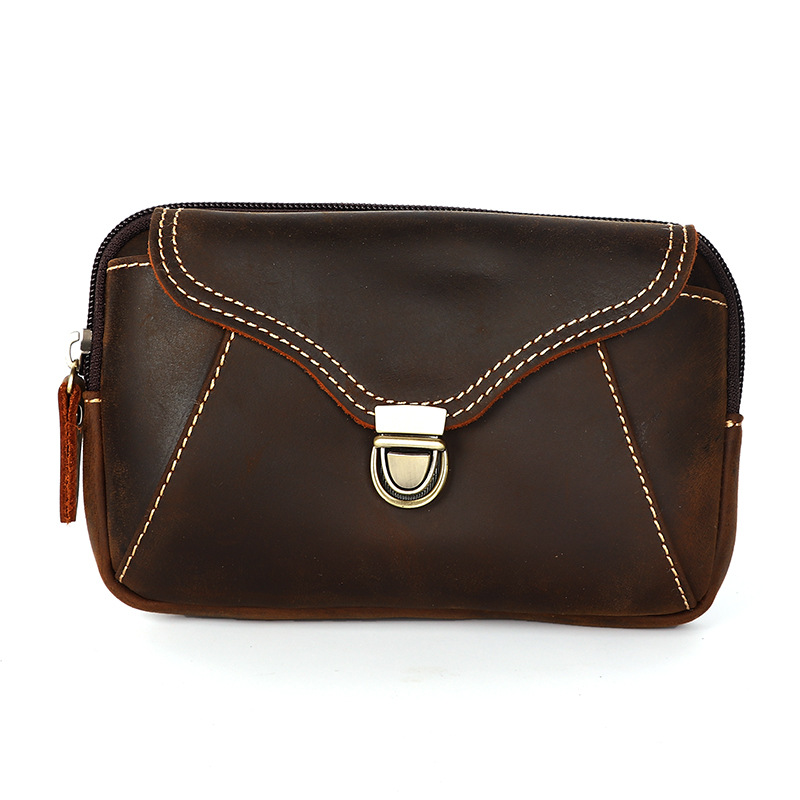 Leather Work Bag - Sac de ceinture en cuir pour
