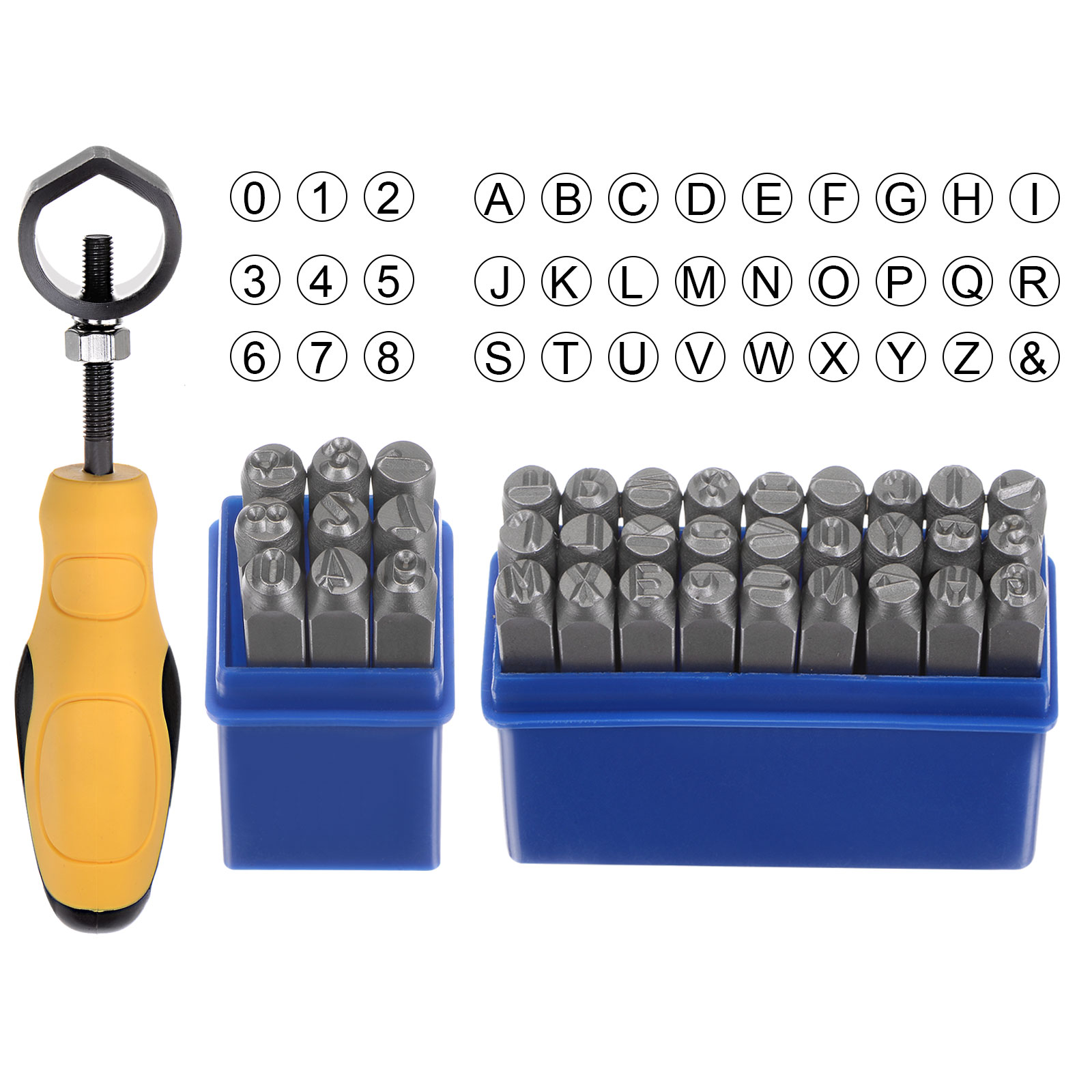 Leatherwork Punch - Kit de poinçonnage métallique 6mm 10mm