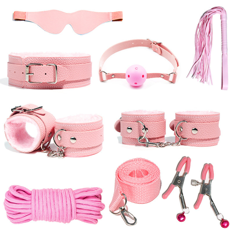 Leatherwork Tool Kit - 6-10 pièces/ensemble Bondage sexuel menottes fouet