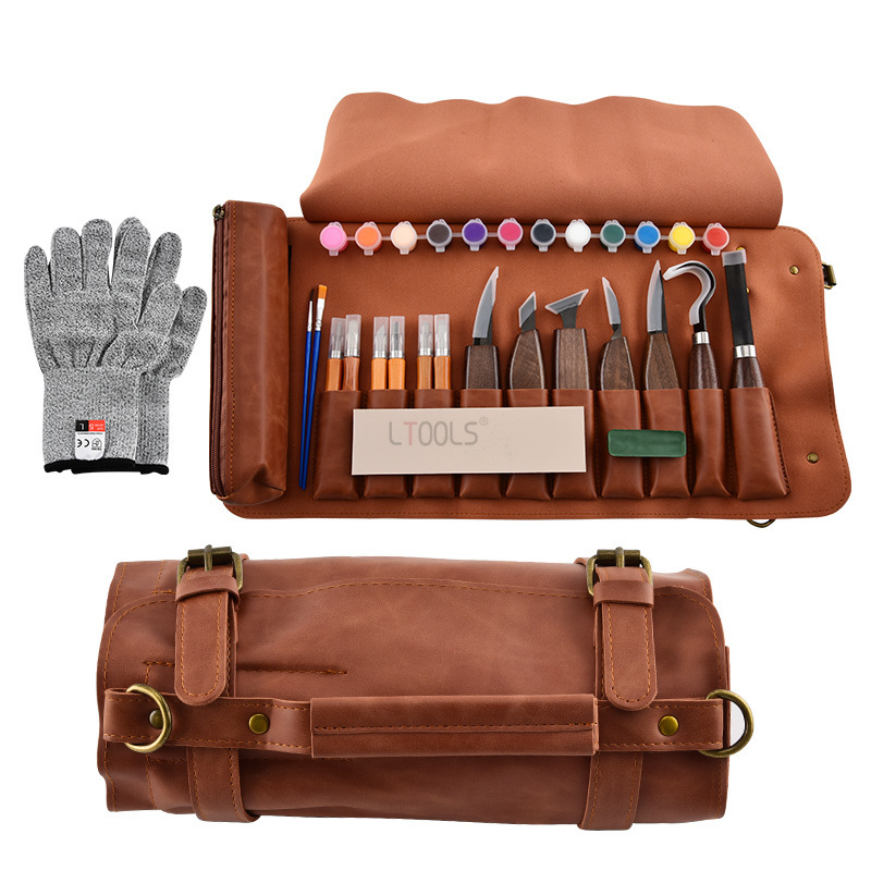Beginner Leatherwork Kit - Kit de sculpture sur bois, ensemble
