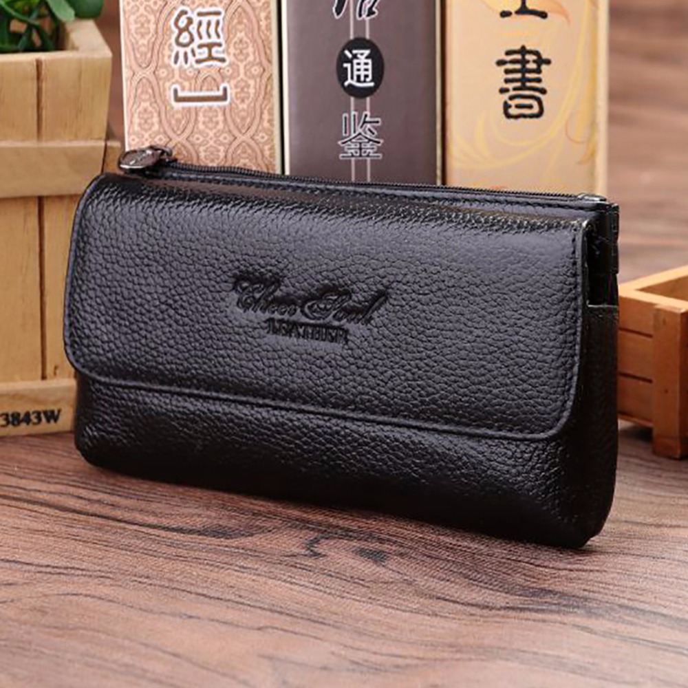 Leather Work Bag - Sac banane en cuir de vachette