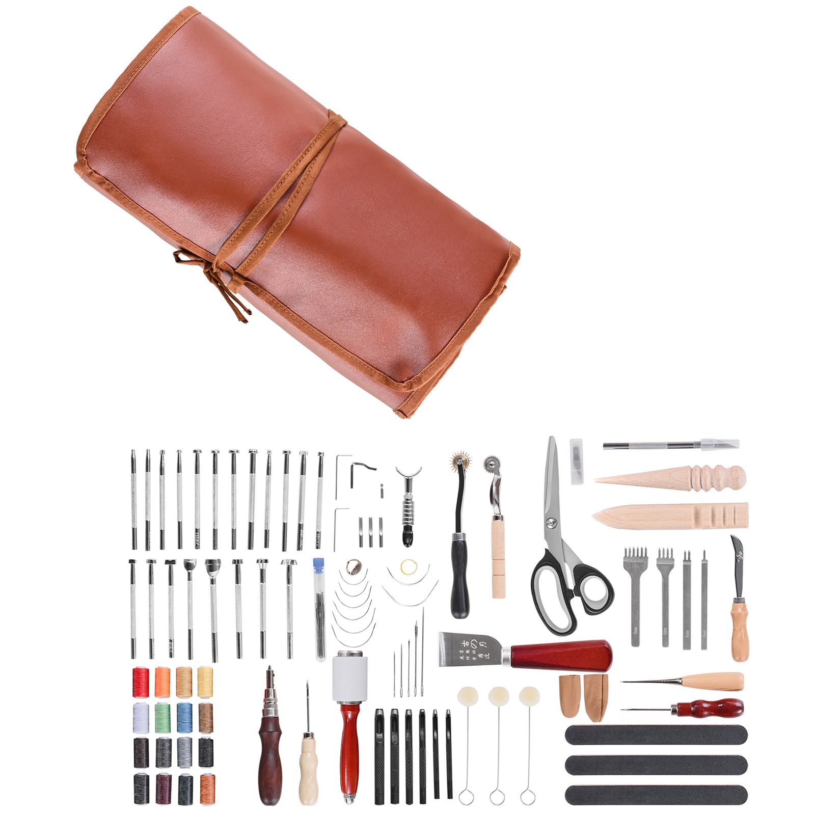 Beginner Leatherwork Kit - Kit d'outils pour le travail du