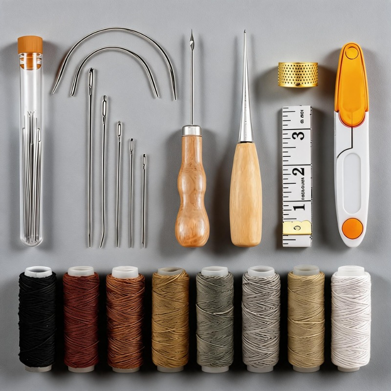 Beginner Leatherwork Kit - Kit d'outils de travail du cuir