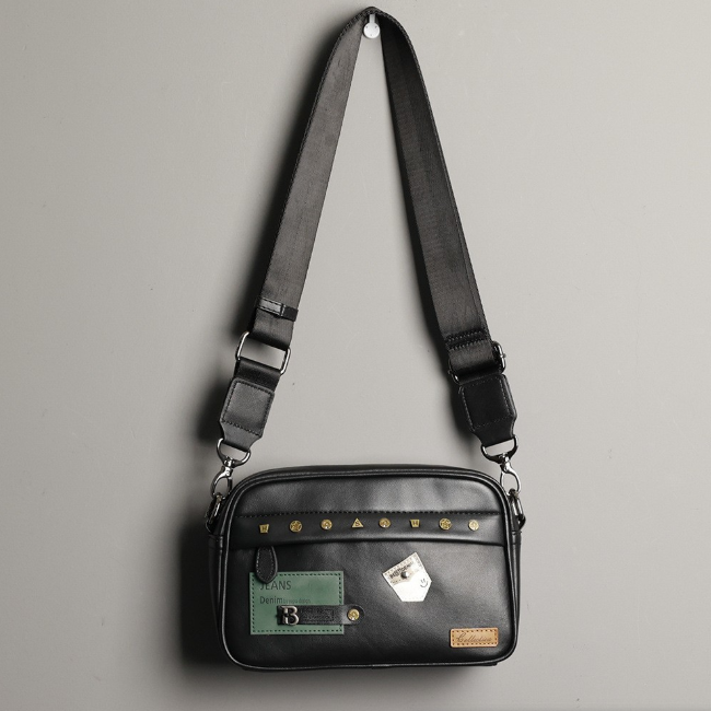 Leather Work Bag - Sac à bandoulière tendance pour jeunes