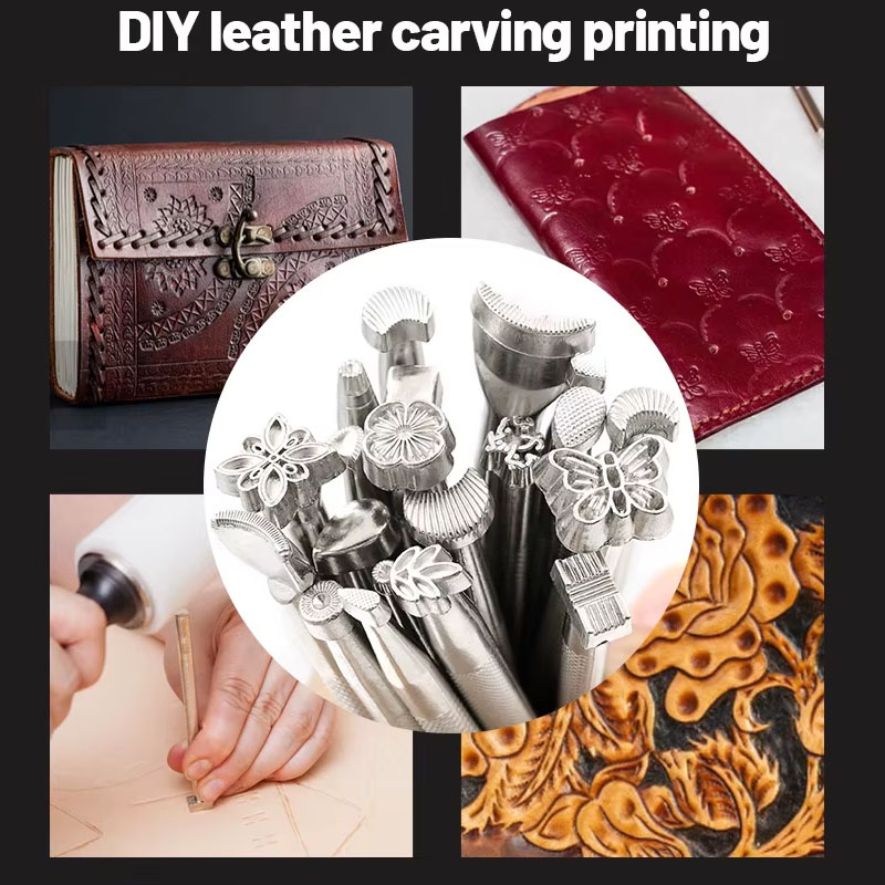 Kit de 20 outils de gravure et - Leatherwork Punch avis et prix