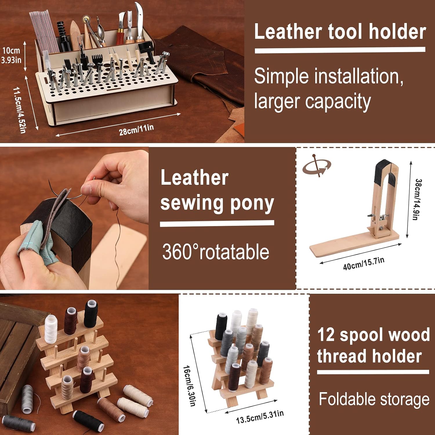 Kit d'outils de travail du cui - Beginner Leatherwork Kit avis et prix