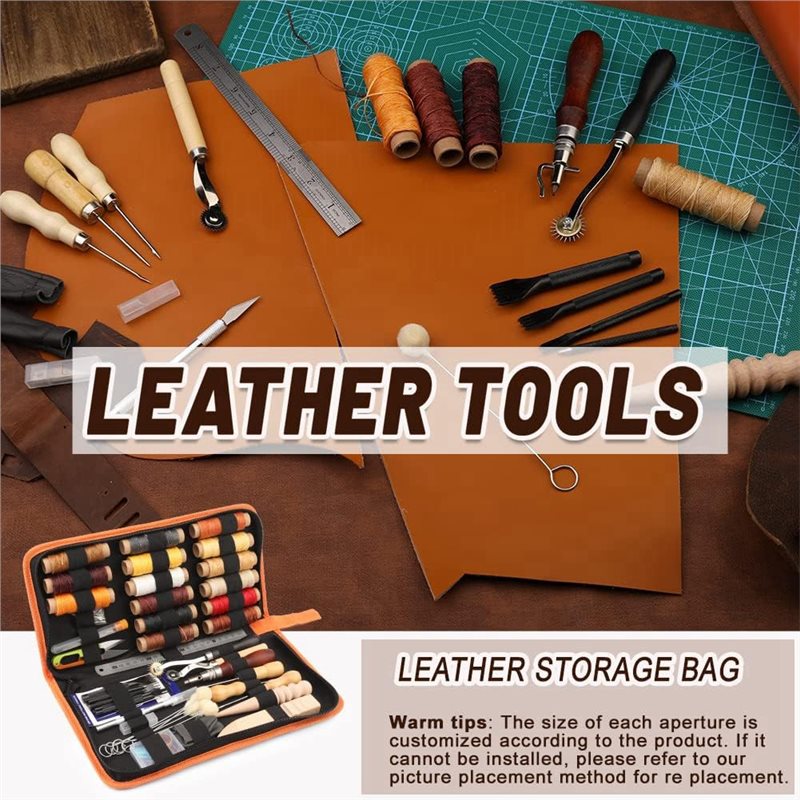 Fil ciré A59Z, rainureuse, aig - Beginner Leatherwork Kit avis et prix