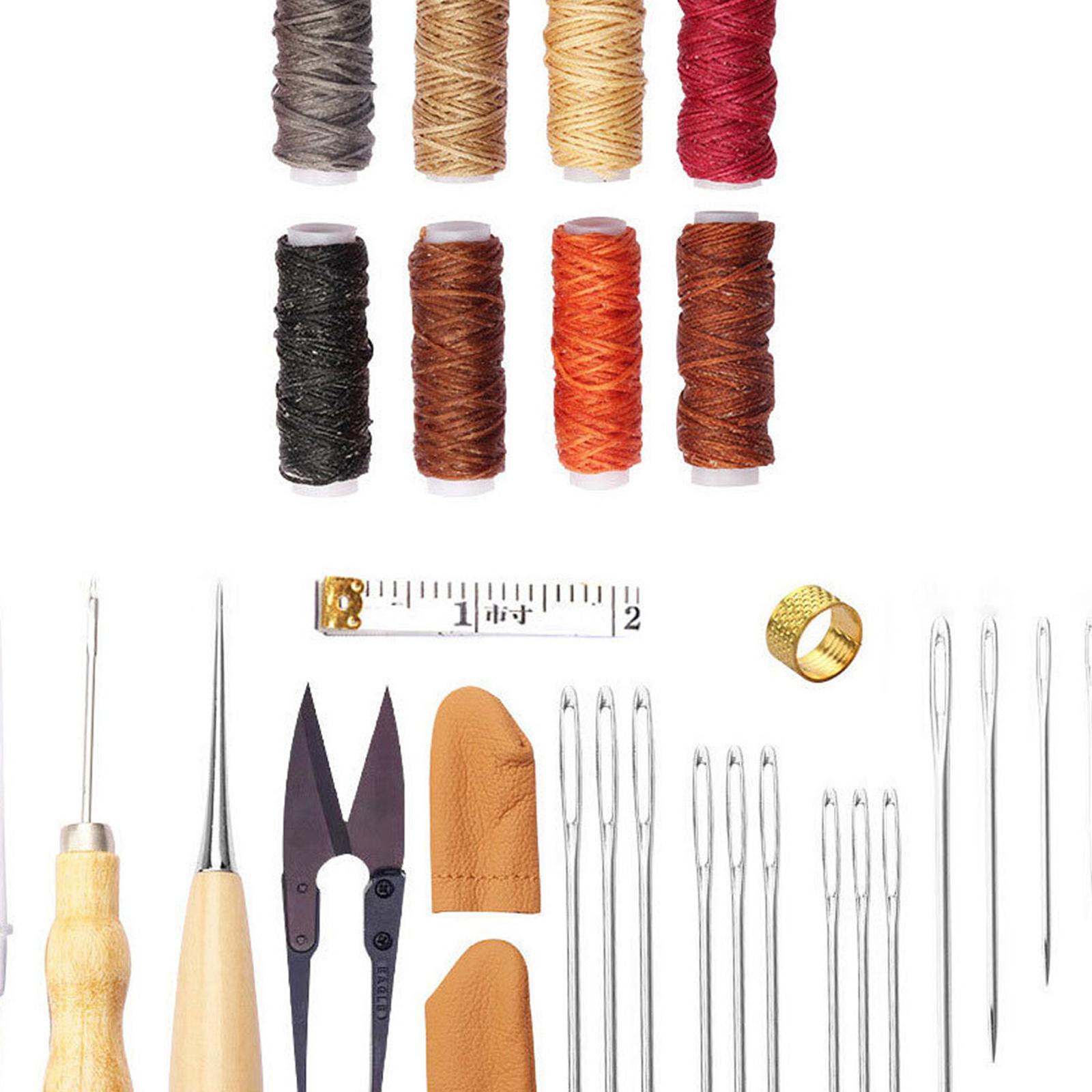 Kit d'outils en cuir 32 pièces - Beginner Leatherwork Kit avis et prix