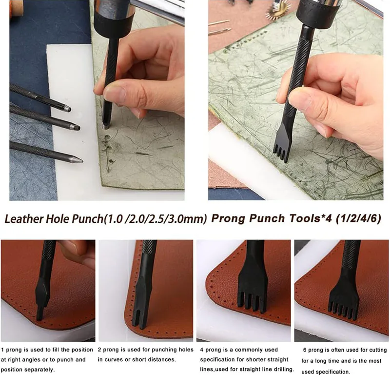Kit d'outils pratiques pour le - Beginner Leatherwork Kit avis et prix