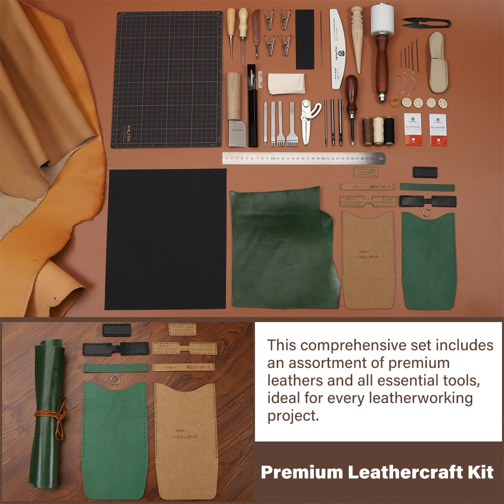 WUTA 74Pcs Kit Outils Cuir Art - Beginner Leatherwork Kit avis et prix
